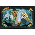 thumbnail image 1 of DC Comics Movie Aquaman and the Lost Kingdom - Aquaman Illustration Wall Poster, 22.375" x 34" Framed, 1 of 5
