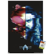 DC Comics Movie Aquaman and the Lost Kingdom - Faceoff Wall Poster with Pushpins, 22.375" x 34"