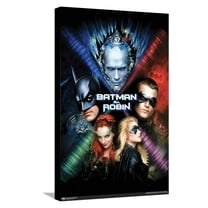 DC Comics Movie Batman & Robin - One Sheet Canvas Wall Poster, 14.725" x 22.375"