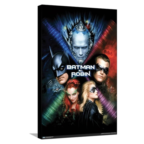 DC Comics Movie Batman & Robin - One Sheet Canvas Wall Poster, 14.725" x 22.375"