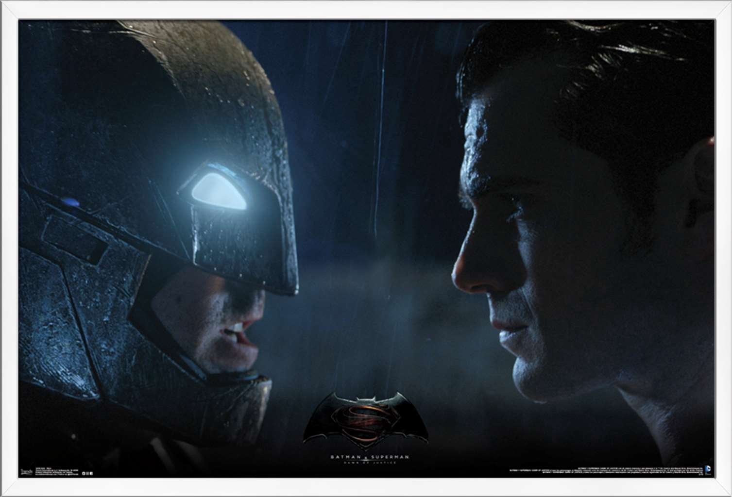 DC Comics Movie - Batman v Superman - Stare Wall Poster, 22.375" x 34", Framed