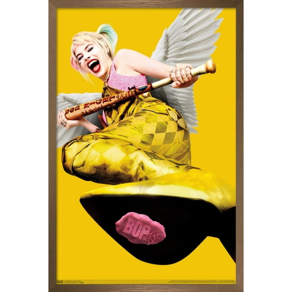 DC Comics Movie - Birds Of Prey - Gum Wall Poster, 14.725" x 22.375", Framed