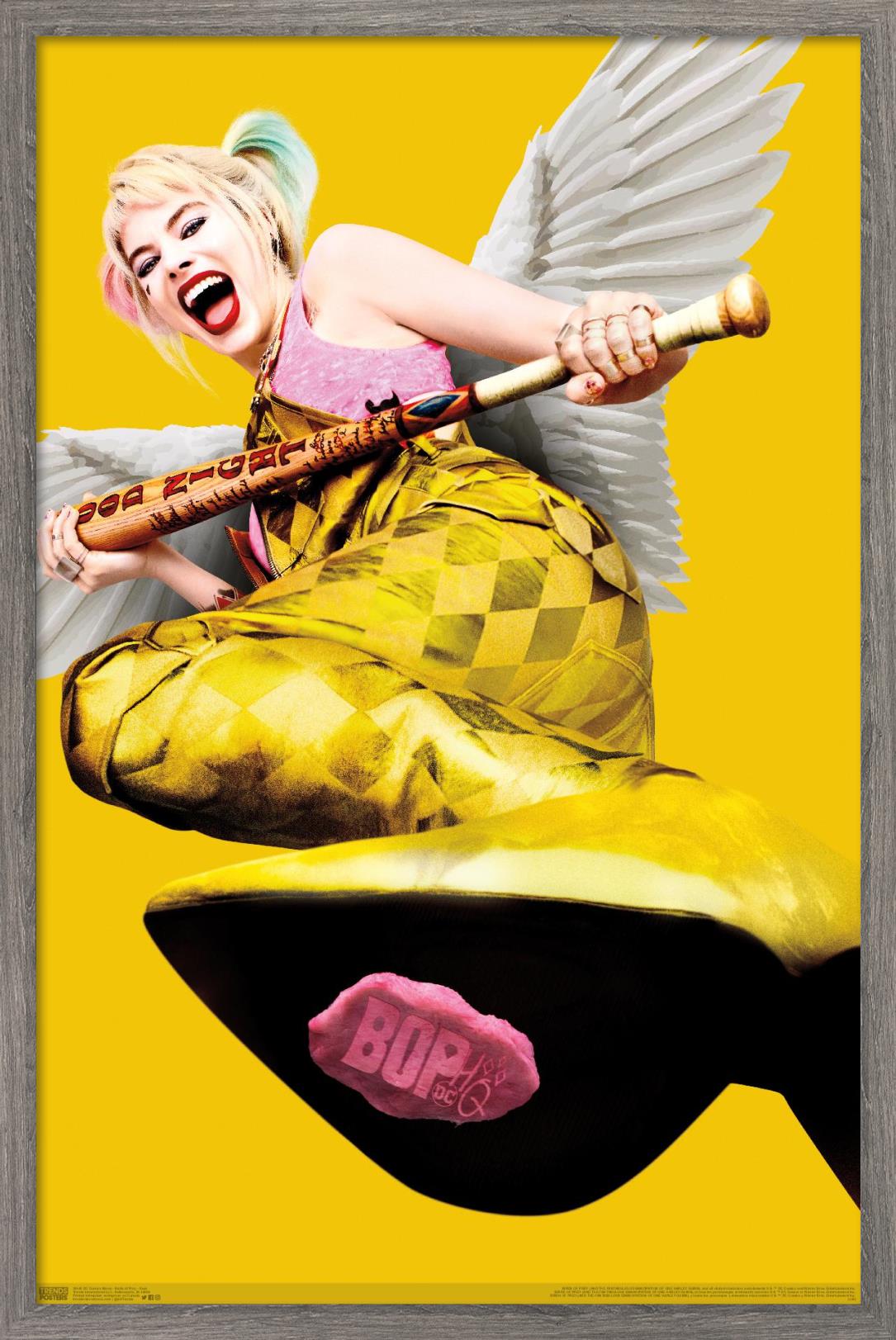 DC Comics Movie - Birds Of Prey - Gum Wall Poster, 22.375" x 34", Framed