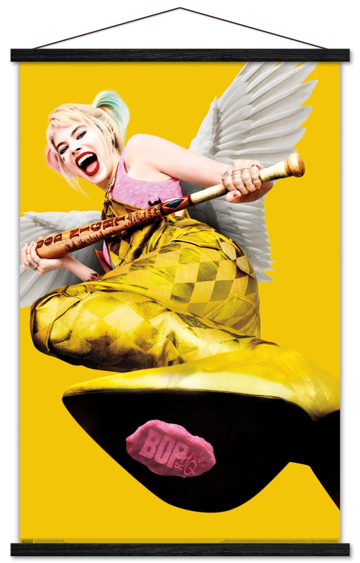 DC Comics Movie - Birds Of Prey - Gum Wall Poster with Wooden Magnetic Frame, 22.375" x 34"