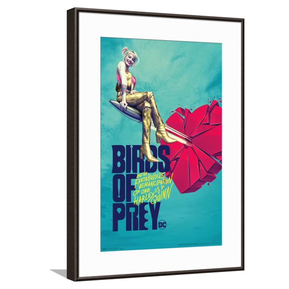 DC Comics Movie Birds Of Prey - Heart Canvas Wall Poster, 14.725" x 22.375"