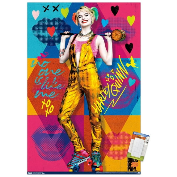 DC Comics Movie - Birds of Prey - Harley Quinn - Hammer Wall Poster, 14.725" x 22.375"