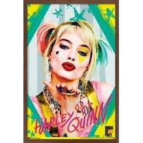 DC Comics Movie - Birds of Prey - Harley Quinn - Kiss Wall Poster, 14.725" x 22.375", Framed