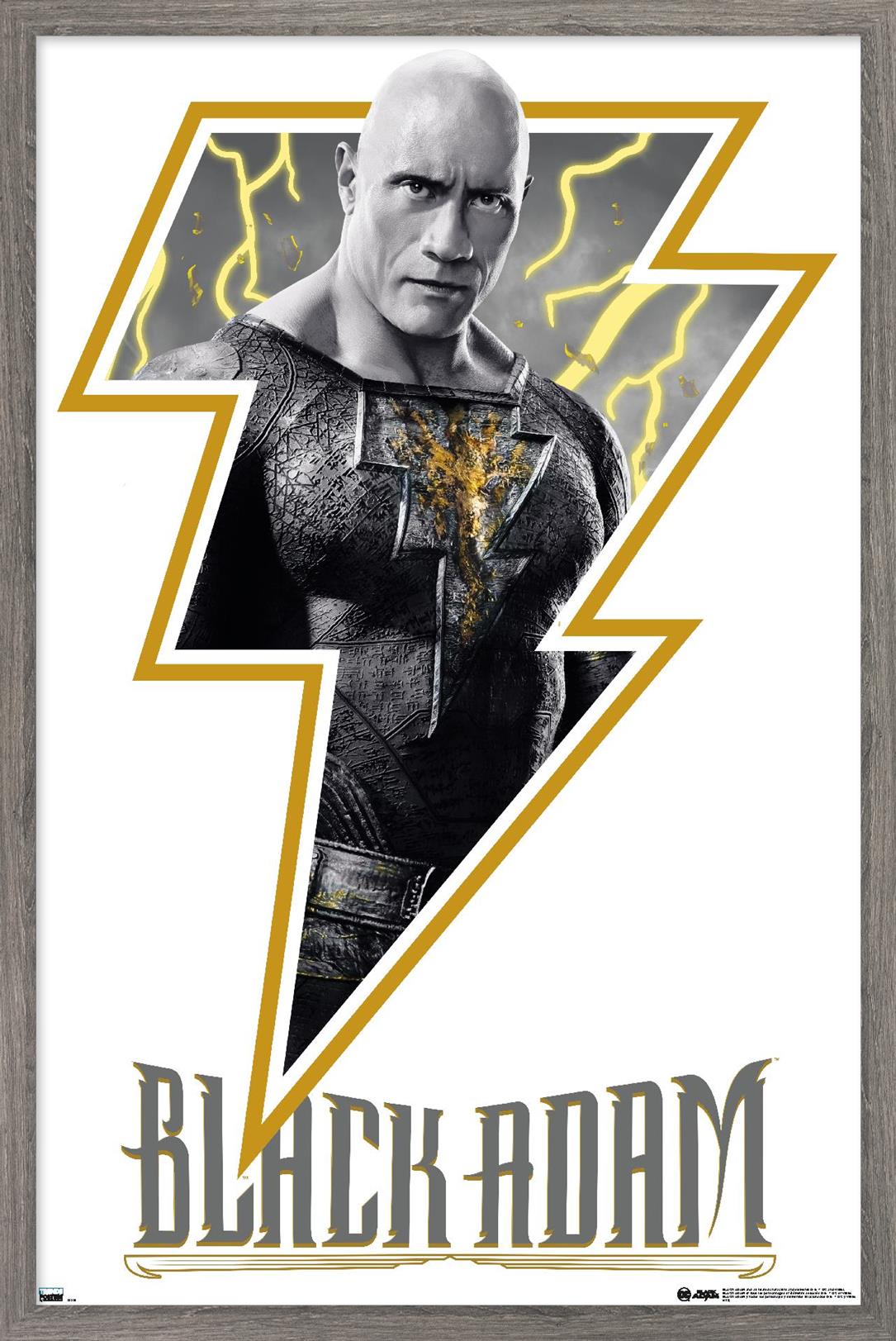 DC Comics Movie Black Adam - Adam Wall Poster, 22.375" x 34" Framed