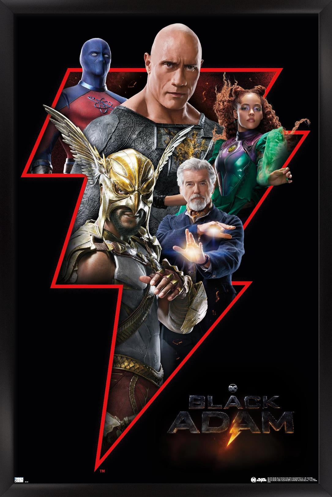 DC Comics Movie Black Adam - Group Wall Poster, 22.375" x 34" Framed