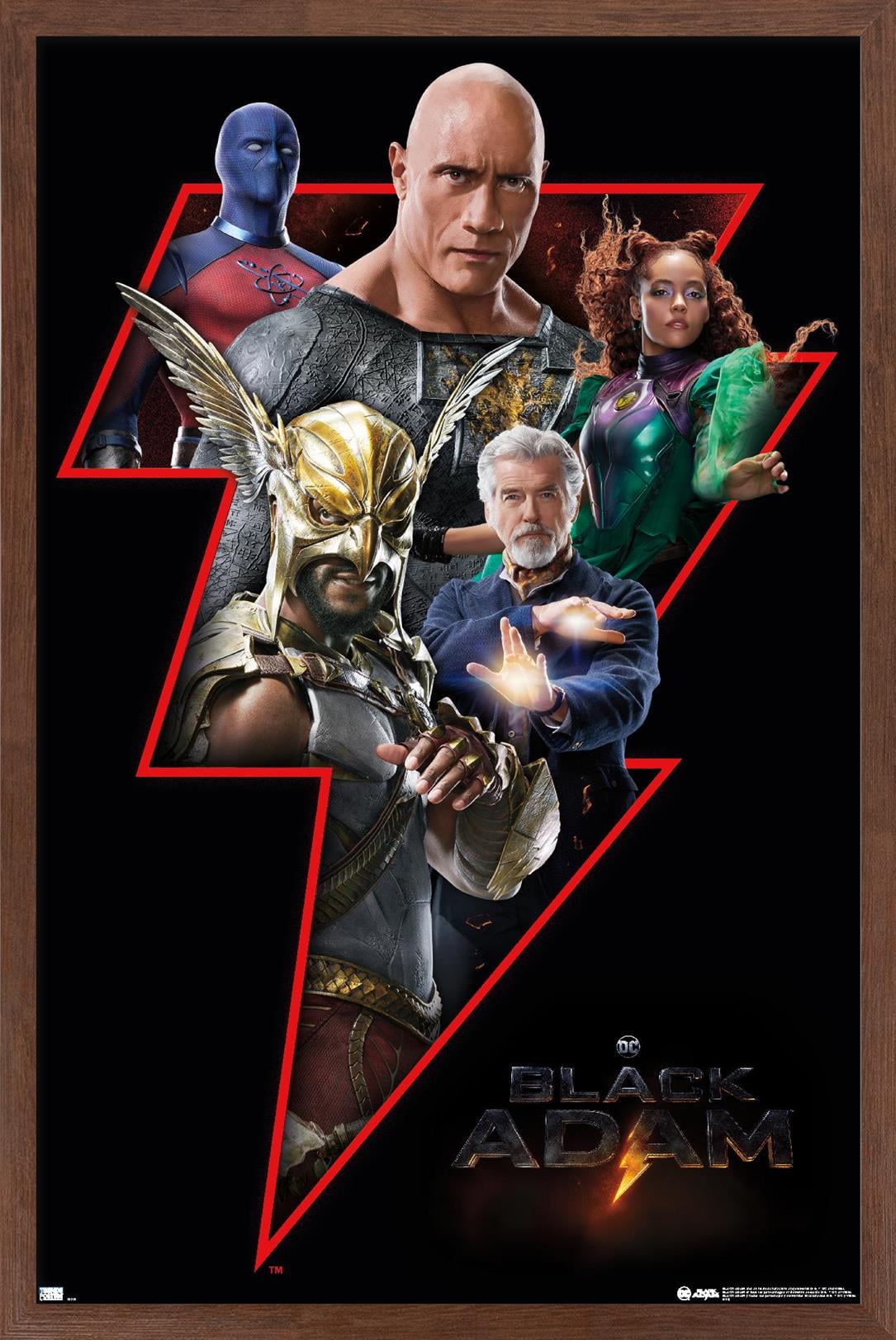 DC Comics Movie Black Adam - Group Wall Poster, 22.375" x 34" Framed