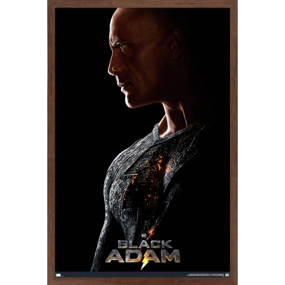 DC Comics Movie Black Adam - Profile One Sheet Wall Poster, 22.375" x 34" Framed