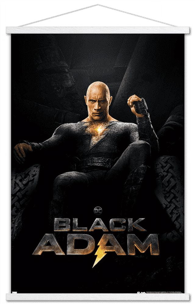 DC Comics Movie Black Adam - Throne One Sheet Wall Poster with Magnetic Frame, 22.375" x 34"