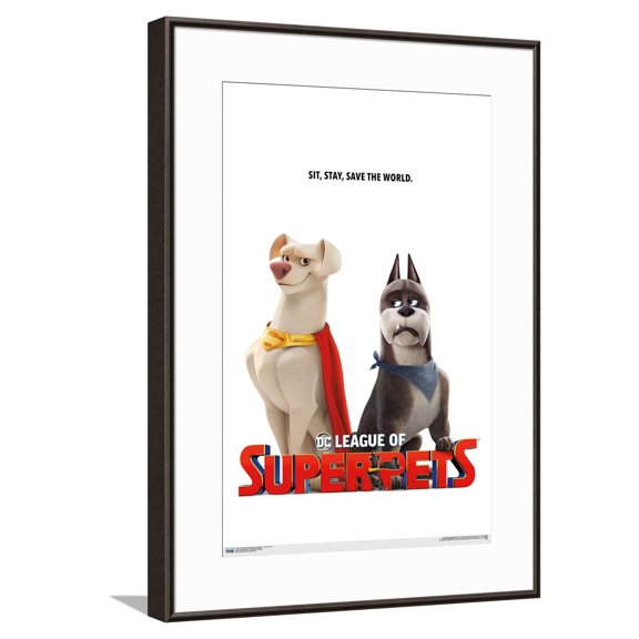 DC Comics Movie DC League of Super-Pets - Krypto and Ace Canvas Wall Poster, 14.725" x 22.375"