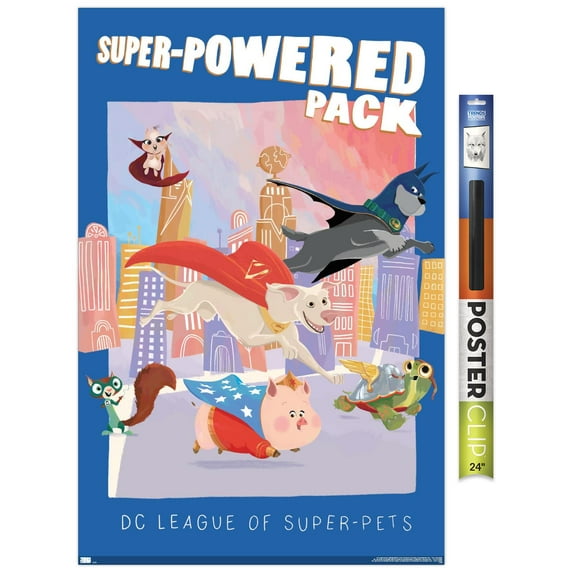 DC Comics Movie DC League of Super-Pets - Super-Powered Pack Wall Poster, 22.375" x 34"
