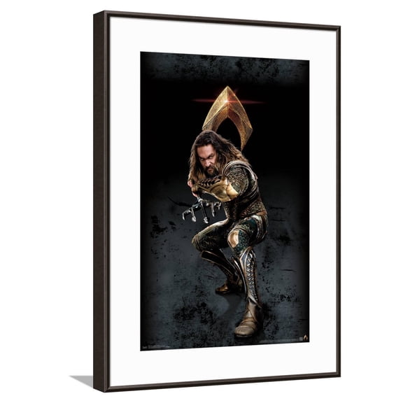 DC Comics Movie Justice League - Aquaman Canvas Wall Poster, 14.725" x 22.375"