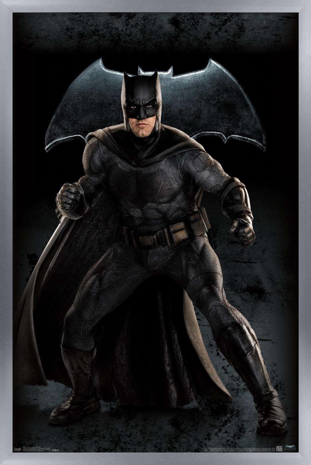 DC Comics Movie - Justice League - Batman Wall Poster, 14.725" x 22.375", Framed