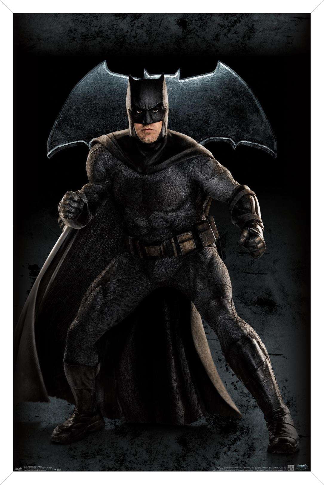 DC Comics Movie - Justice League - Batman Wall Poster, 14.725" x 22.375", Framed