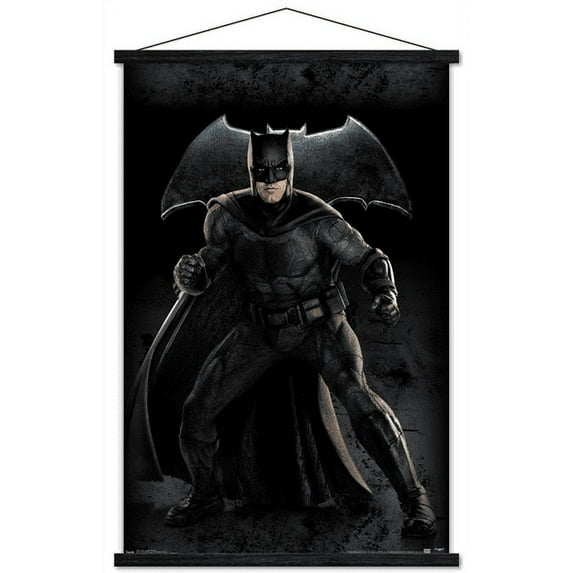DC Comics Movie - Justice League - Batman Wall Poster with Wooden Magnetic Frame, 22.375" x 34"