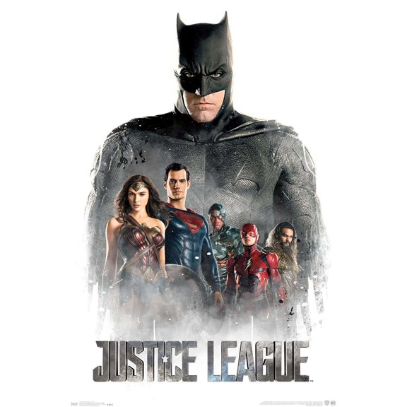 DC Comics Movie - Justice League - Characters in Mist Wall Poster, 14.725" x 22.375"
