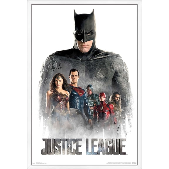 DC Comics Movie - Justice League - Characters in Mist Wall Poster, 22.375" x 34", Framed