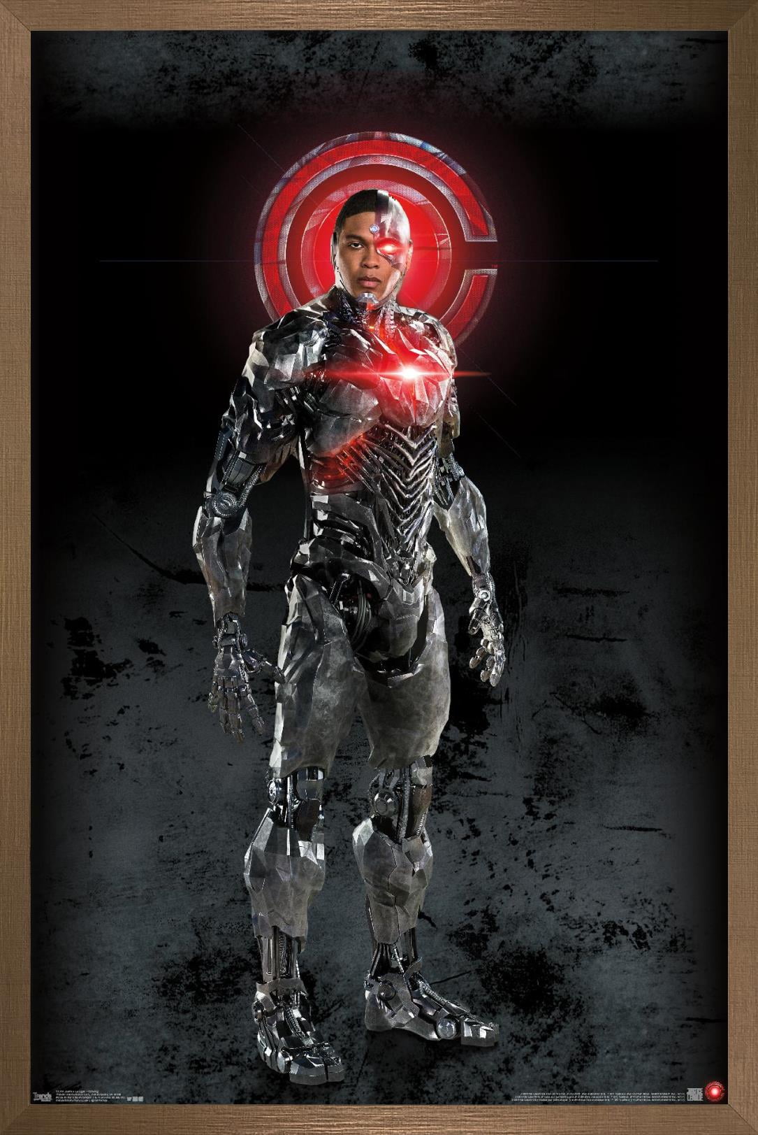 DC Comics Movie - Justice League - Cyborg Wall Poster, 22.375" x 34", Framed