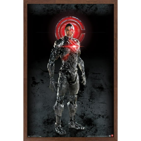 DC Comics Movie - Justice League - Cyborg Wall Poster, 22.375" x 34", Framed
