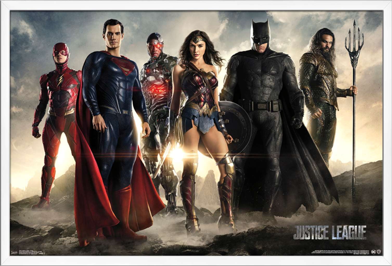 DC Comics Movie - Justice League - Group Wall Poster, 22.375" x 34", Framed
