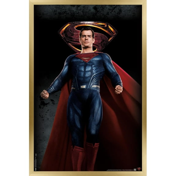 DC Comics Movie - Justice League - Superman Wall Poster, 22.375" x 34", Framed