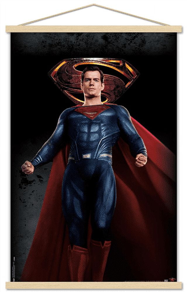 DC Comics Movie - Justice League - Superman Wall Poster with Magnetic Frame, 22.375" x 34"