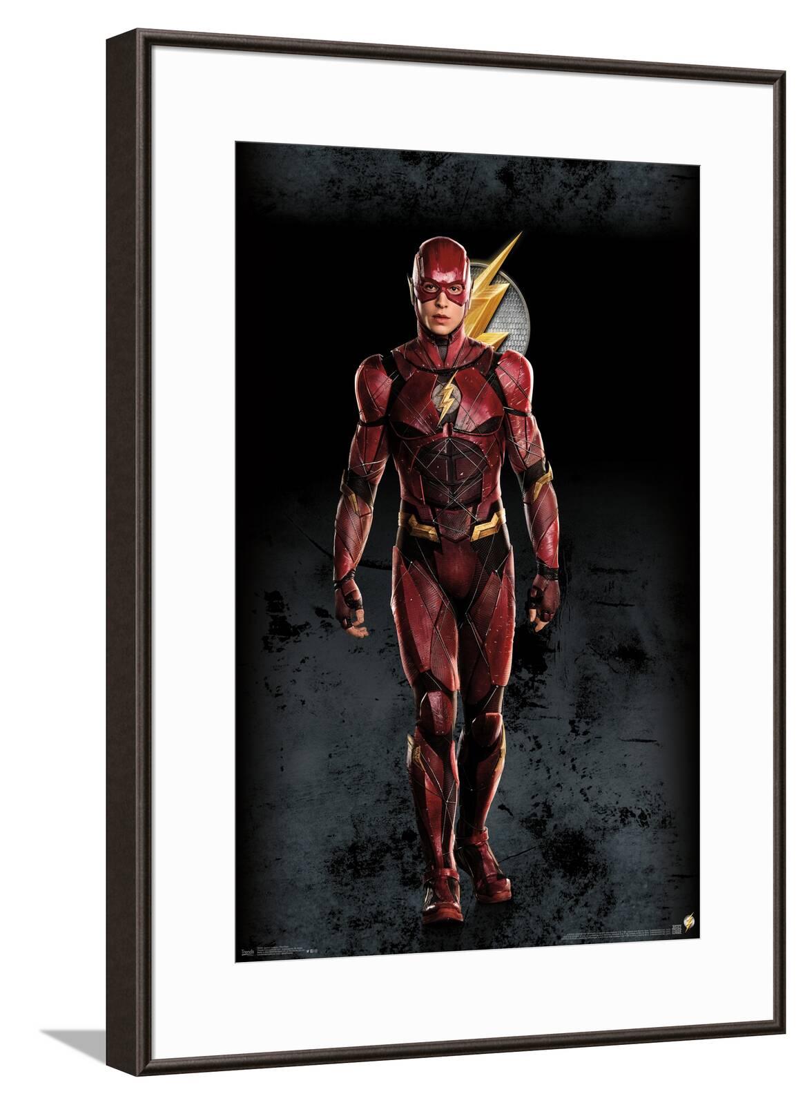DC Comics Movie Justice League - The Flash Canvas Wall Poster, 14.725 ...