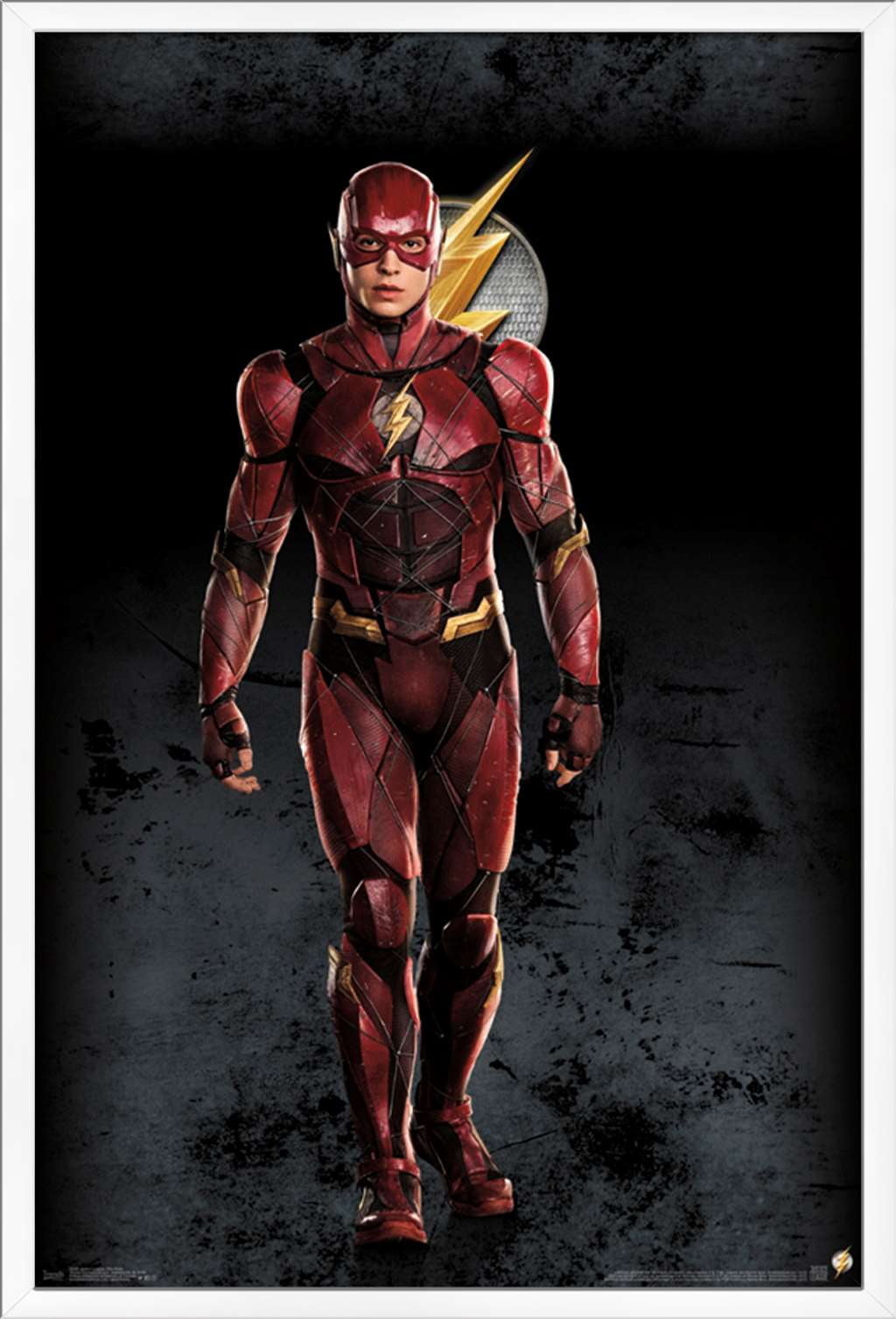 DC Comics Movie - Justice League - The Flash Wall Poster, 22.375" x 34", Framed