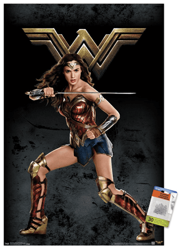 DC Comics Justice League (Cartoon Wonder Woman) MightyPrint Wall Art  MP17240333