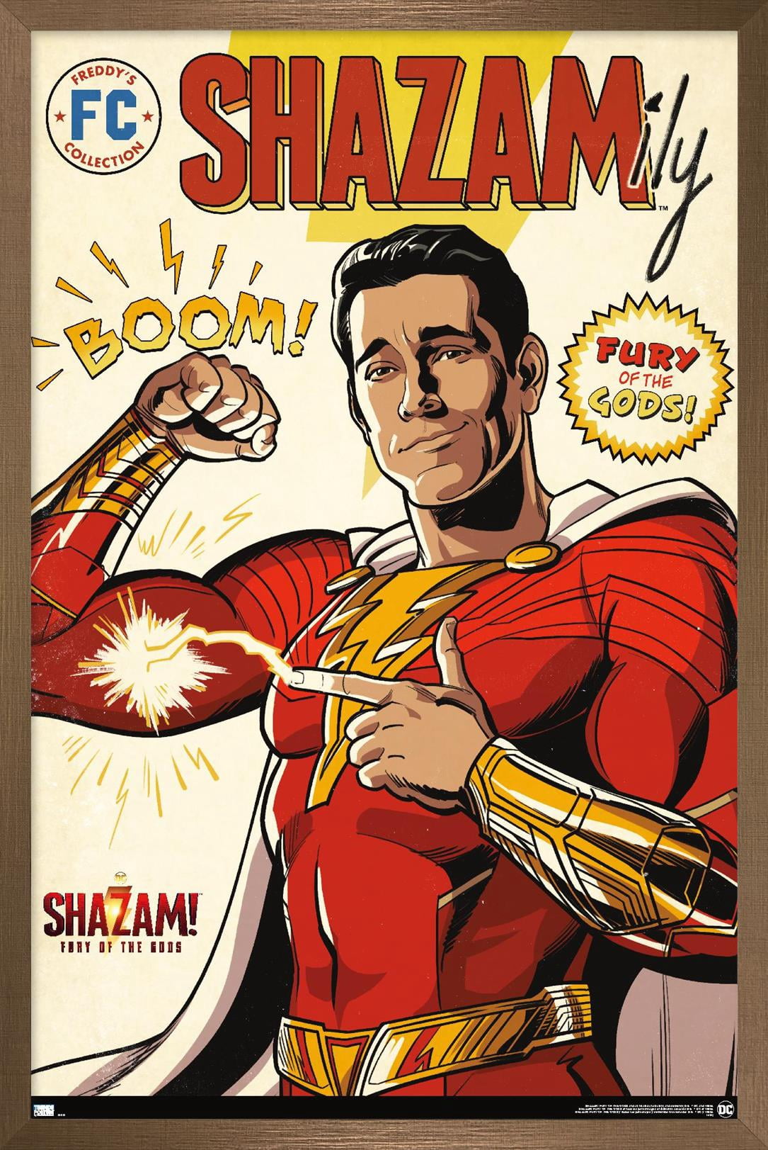 DC Comics Movie Shazam! Fury of the Gods - Comic Wall Poster, 14.725" x 22.375" Framed