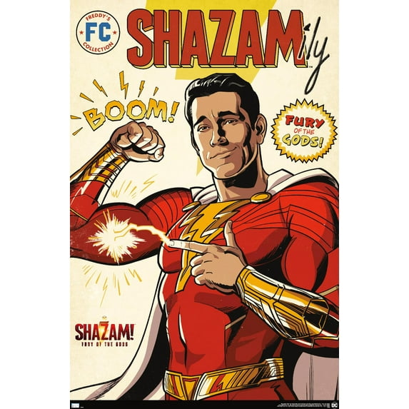 DC Comics Movie Shazam! Fury of the Gods - Comic Wall Poster, 14.725" x 22.375"