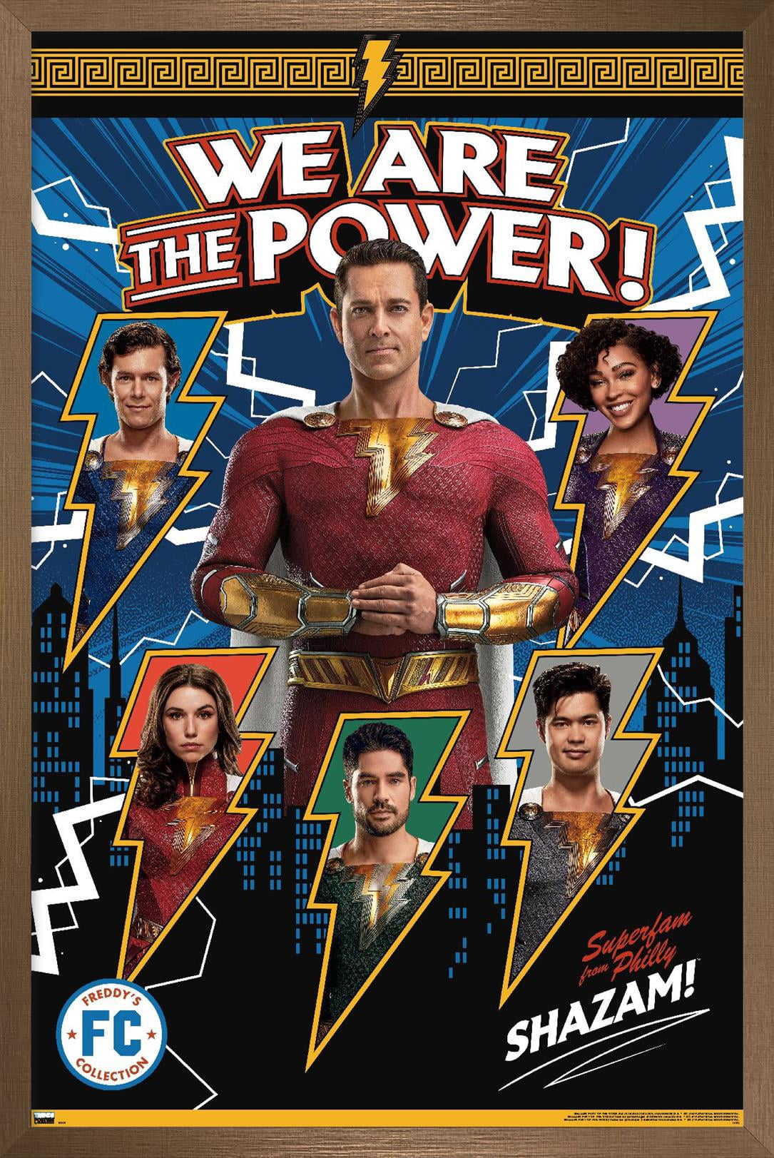 DC Comics Movie Shazam! Fury of the Gods - Family Wall Poster, 22.375" x 34" Framed