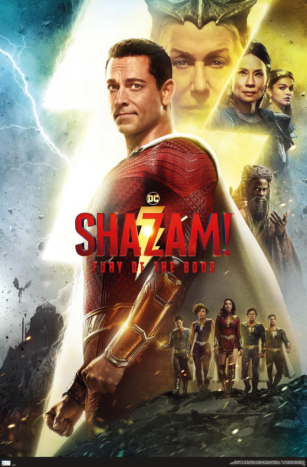 DC Comics Movie Shazam! Fury of the Gods - One Sheet Wall Poster, 22.375" x 34"