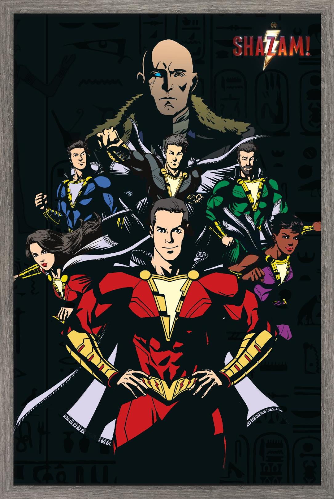 DC Comics Movie - Shazam - Group Wall Poster, 22.375" x 34", Framed