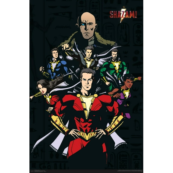 DC Comics Movie - Shazam - Group Wall Poster, 22.375" x 34"