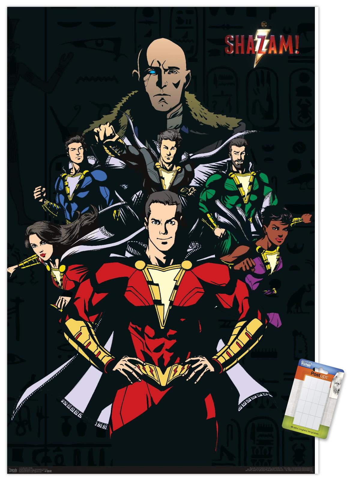 DC Comics Movie - Shazam - Group Wall Poster, 22.375" x 34"