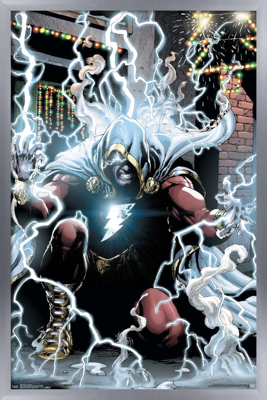 DC Comics Movie - Shazam - Lightning Wall Poster, 14.725" x 22.375", Framed