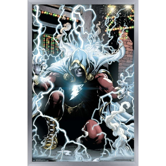 DC Comics Movie - Shazam - Lightning Wall Poster, 14.725" x 22.375", Framed