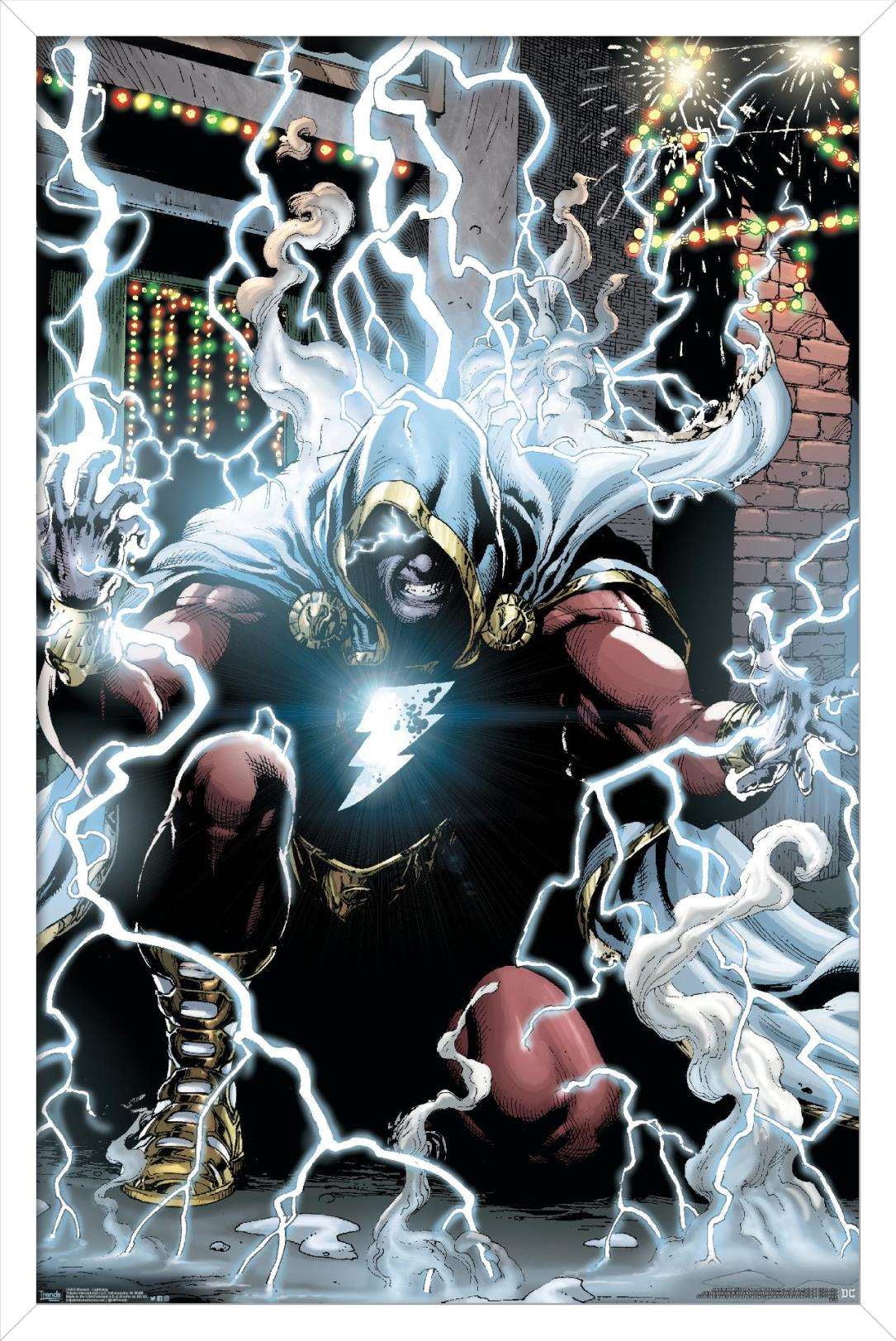 DC Comics Movie - Shazam - Lightning Wall Poster, 14.725" x 22.375", Framed