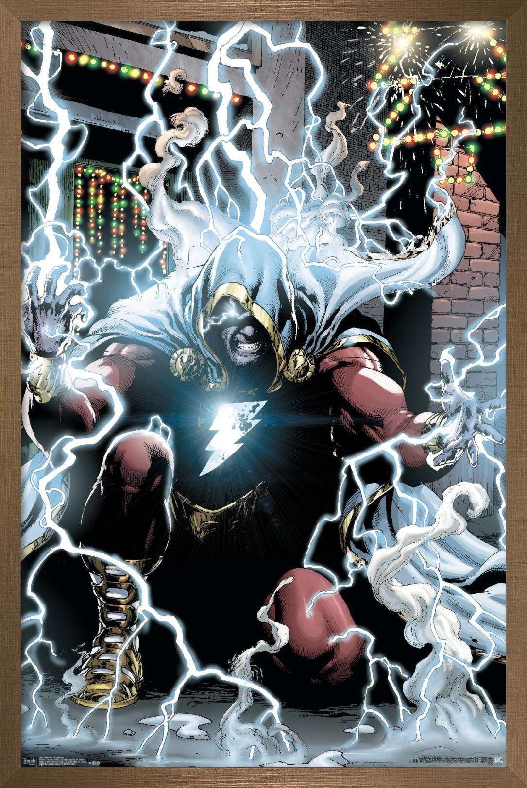 DC Comics Movie - Shazam - Lightning Wall Poster, 22.375" x 34", Framed