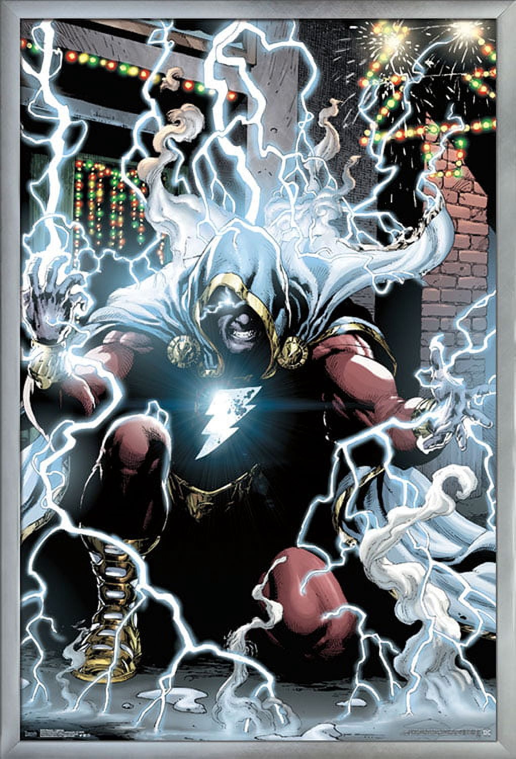 DC Comics Movie - Shazam - Lightning Wall Poster, 22.375" x 34", Framed