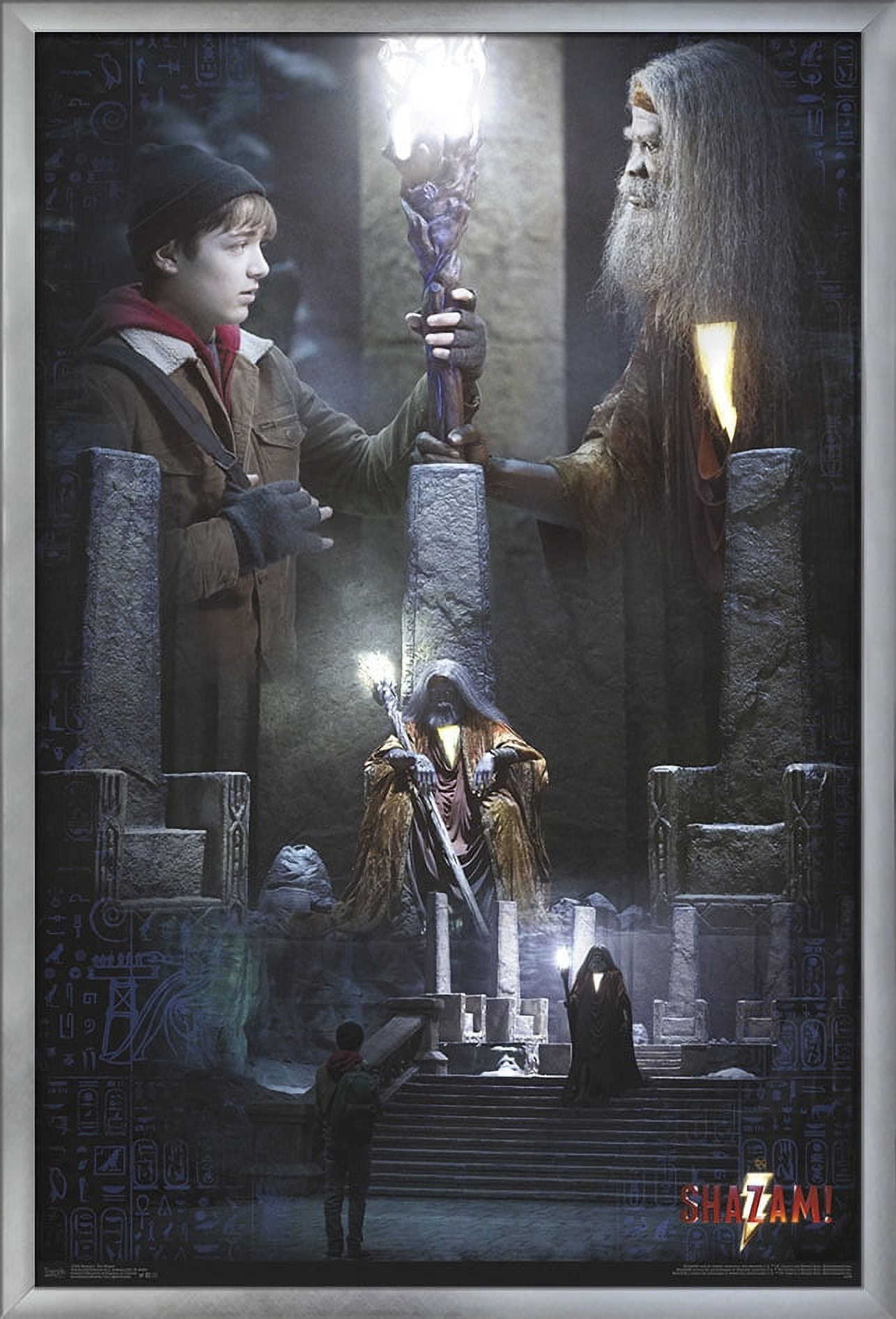 DC Comics Movie - Shazam - The Wizard Wall Poster, 22.375" x 34", Framed