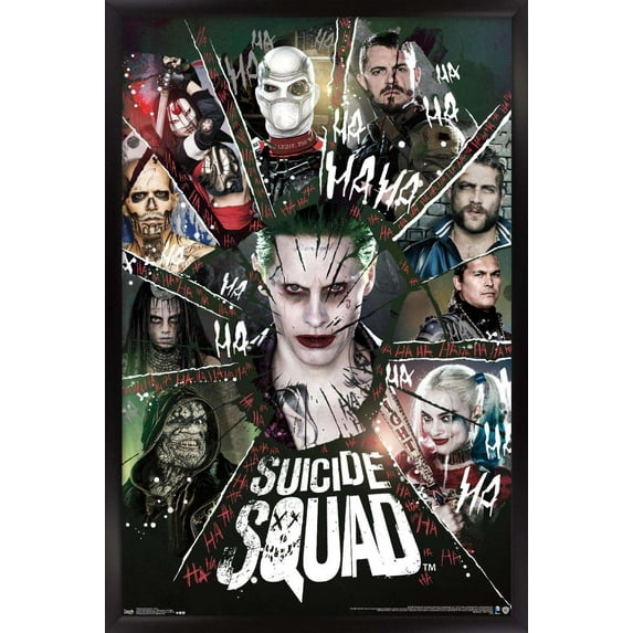 DC Comics Movie - Suicide Squad - Circle Wall Poster, 14.725" x 22.375", Framed