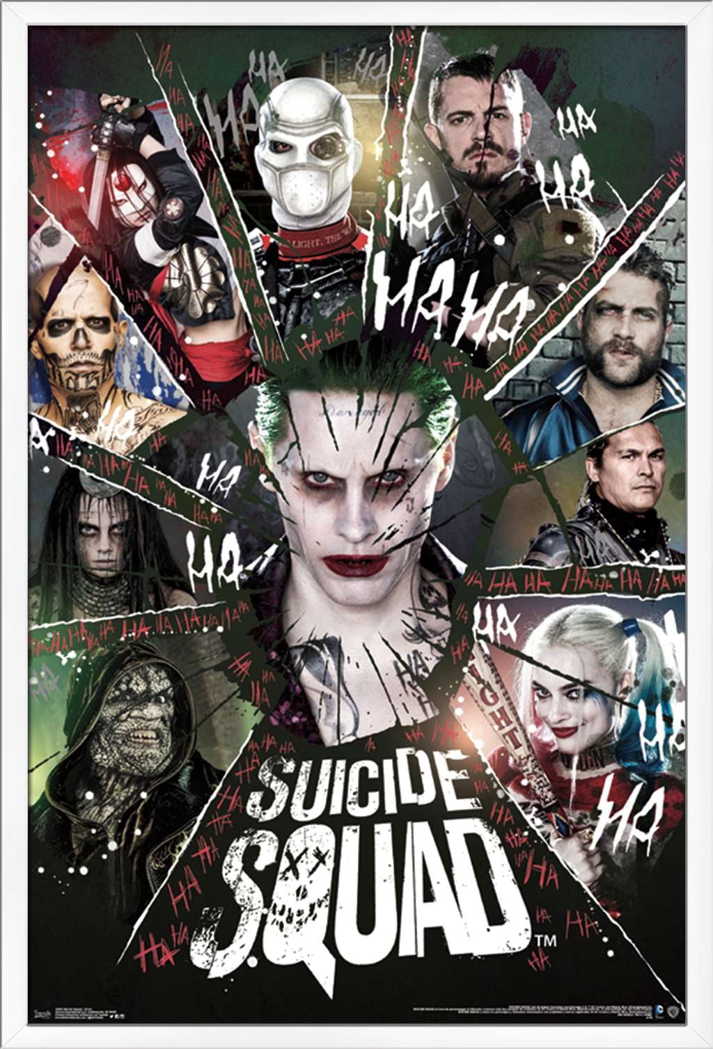 DC Comics Movie - Suicide Squad - Circle Wall Poster, 22.375" x 34", Framed