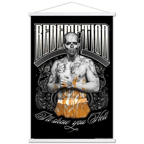 DC Comics Movie - Suicide Squad - Diablo Wall Poster with Wooden Magnetic Frame, 22.375" x 34"