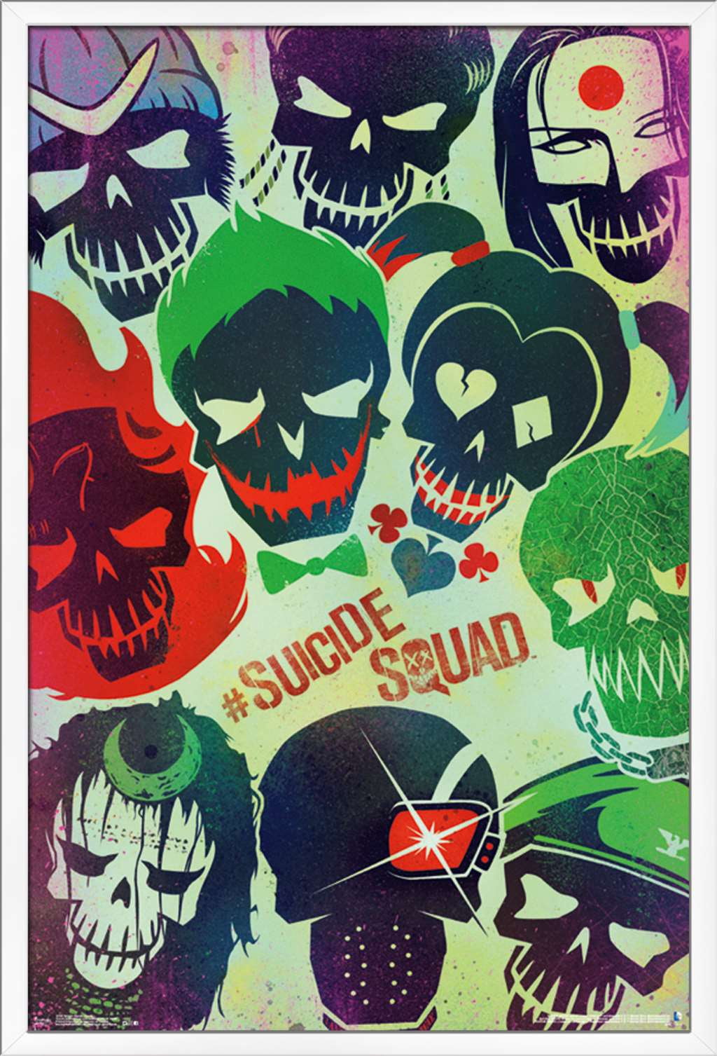 DC Comics Movie - Suicide Squad - Faces Wall Poster, 22.375" x 34", Framed