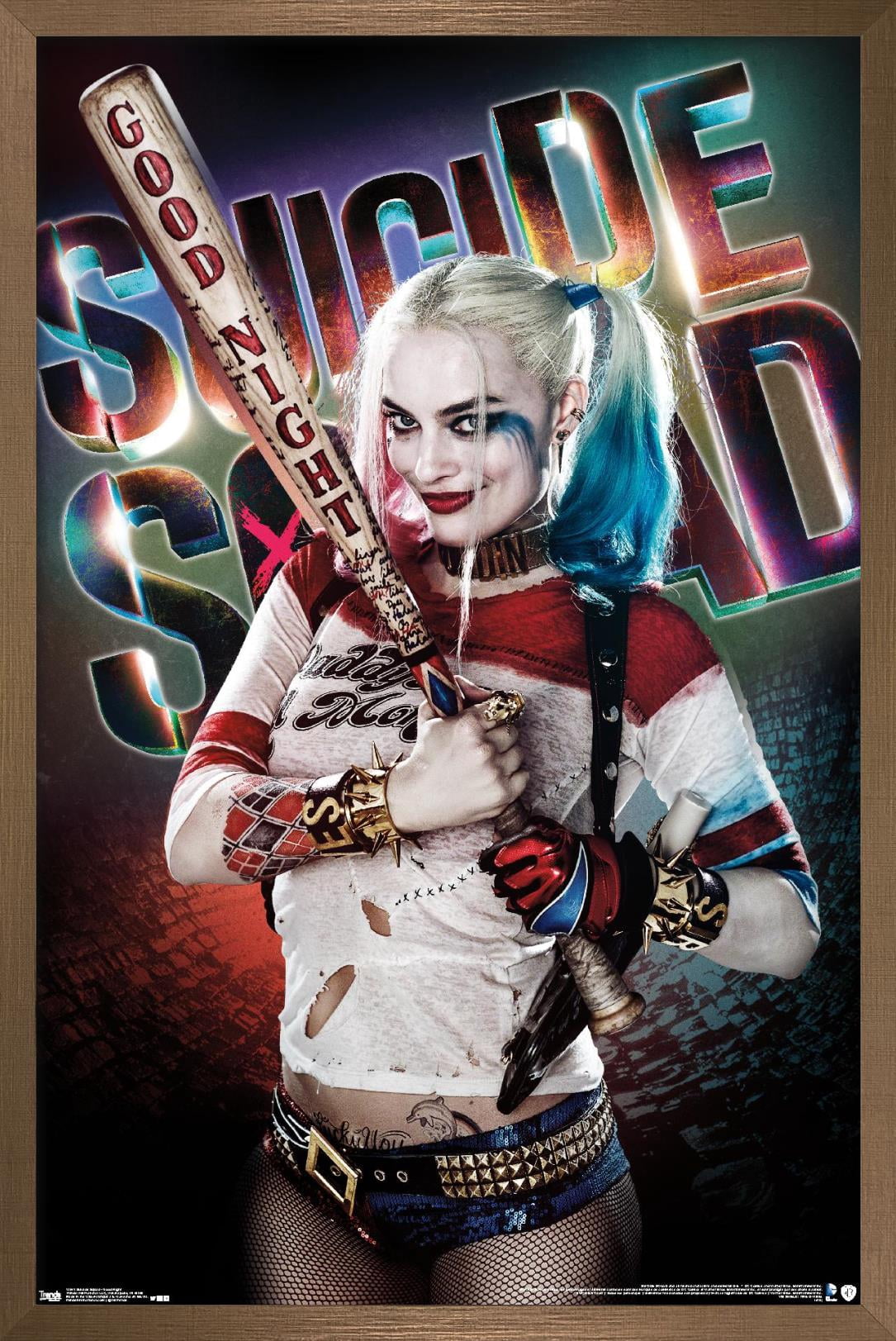 DC Comics Movie - Suicide Squad - Good Night Wall Poster, 14.725" x 22.375", Framed